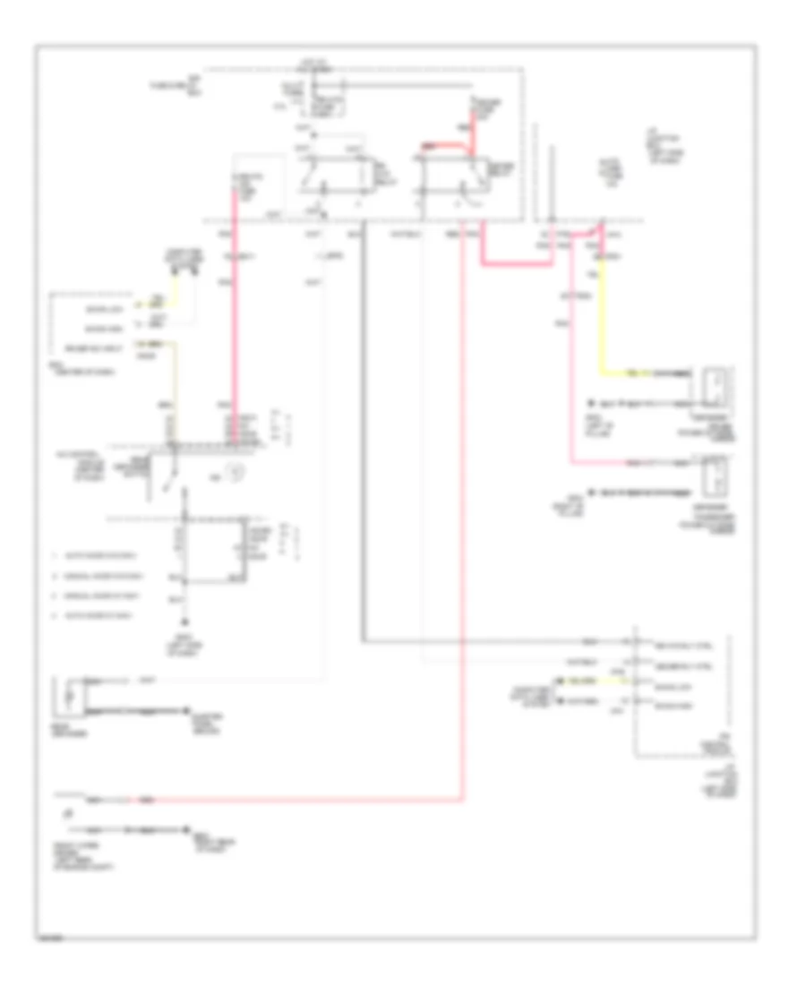 Defoggers Wiring Diagram Except Hybrid for Hyundai Sonata Limited 2012