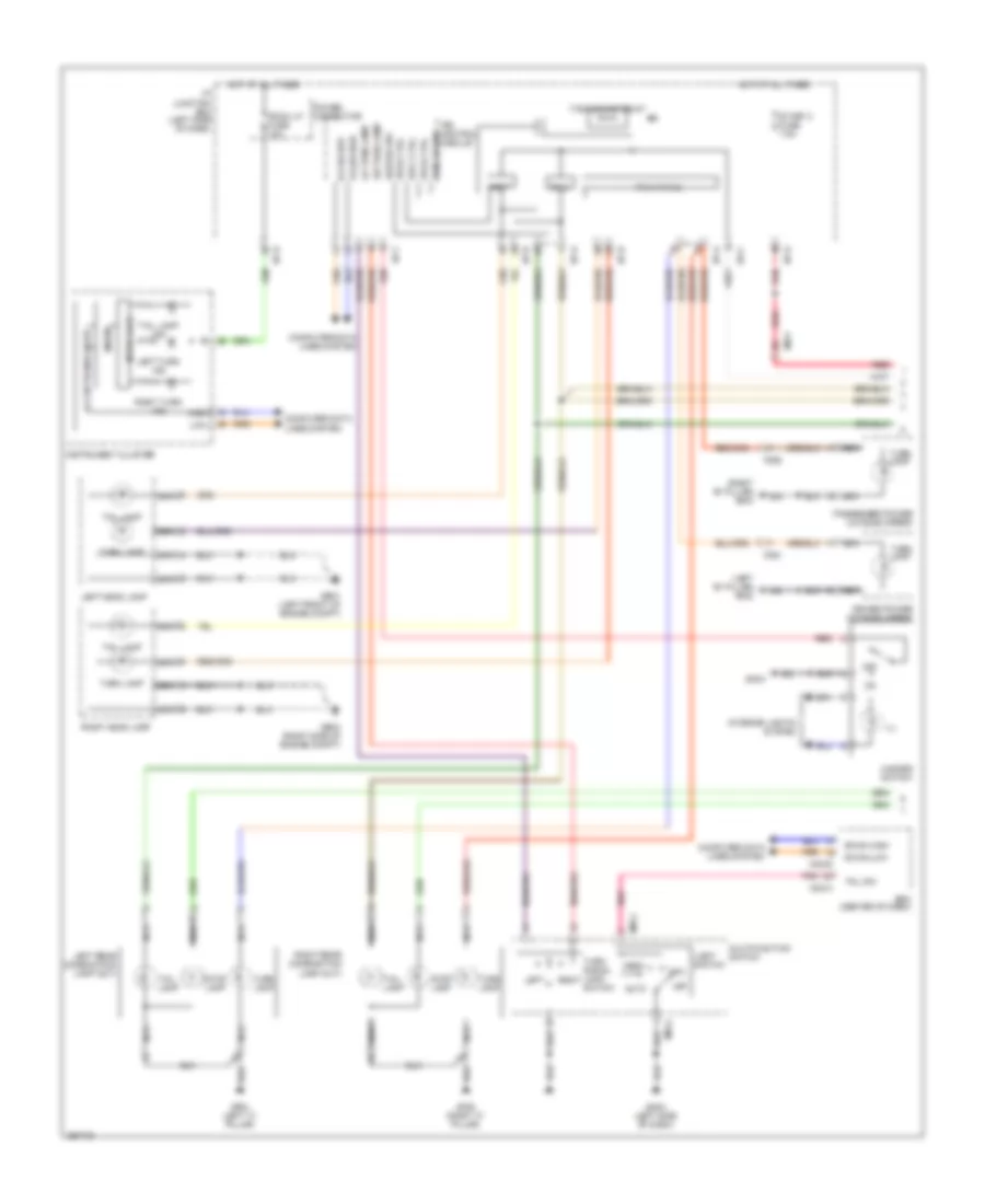 Exterior Lamps Wiring Diagram Hybrid 1 of 2 for Hyundai Sonata Limited 2012