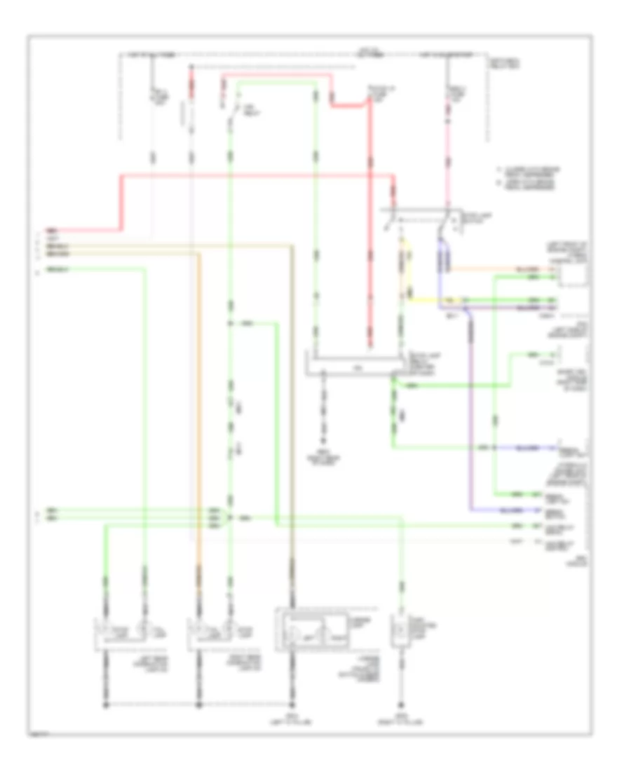 Exterior Lamps Wiring Diagram, Hybrid (2 of 2) for Hyundai Sonata Limited 2012