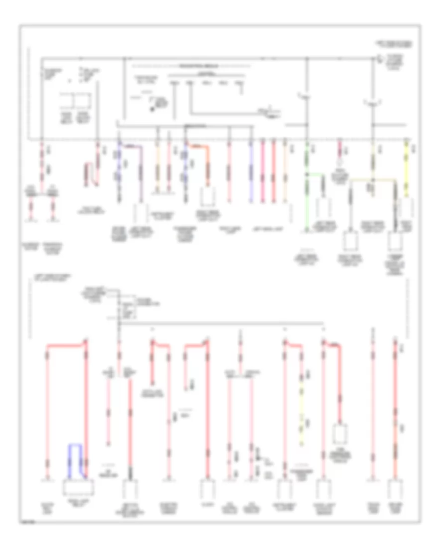 Power Distribution Wiring Diagram Except Hybrid 3 of 6 for Hyundai Sonata Limited 2012