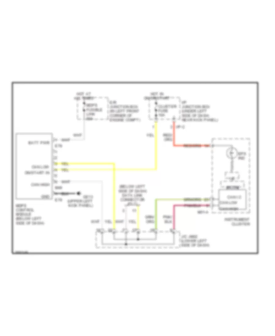 Electronic Power Steering Wiring Diagram for Hyundai Elantra Limited 2007