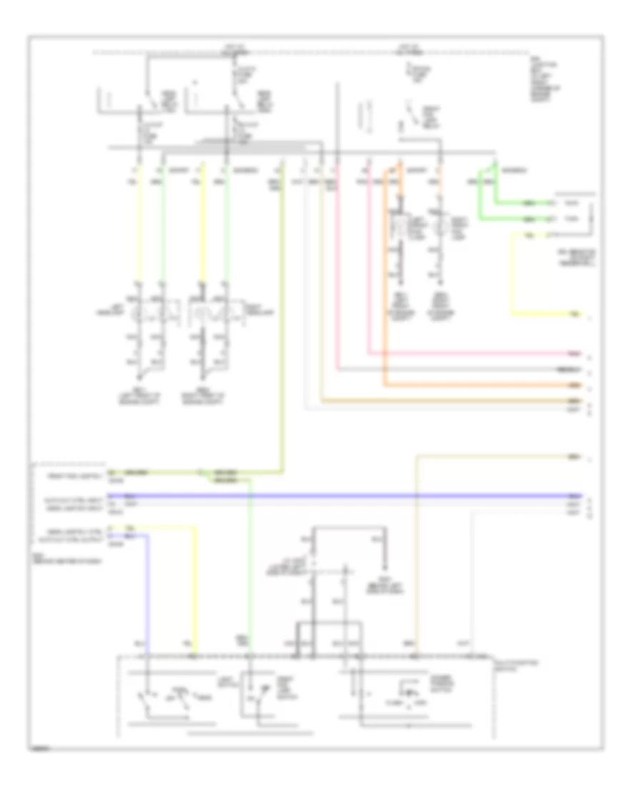 Headlights Wiring Diagram with DRL 1 of 2 for Hyundai Elantra Limited 2007