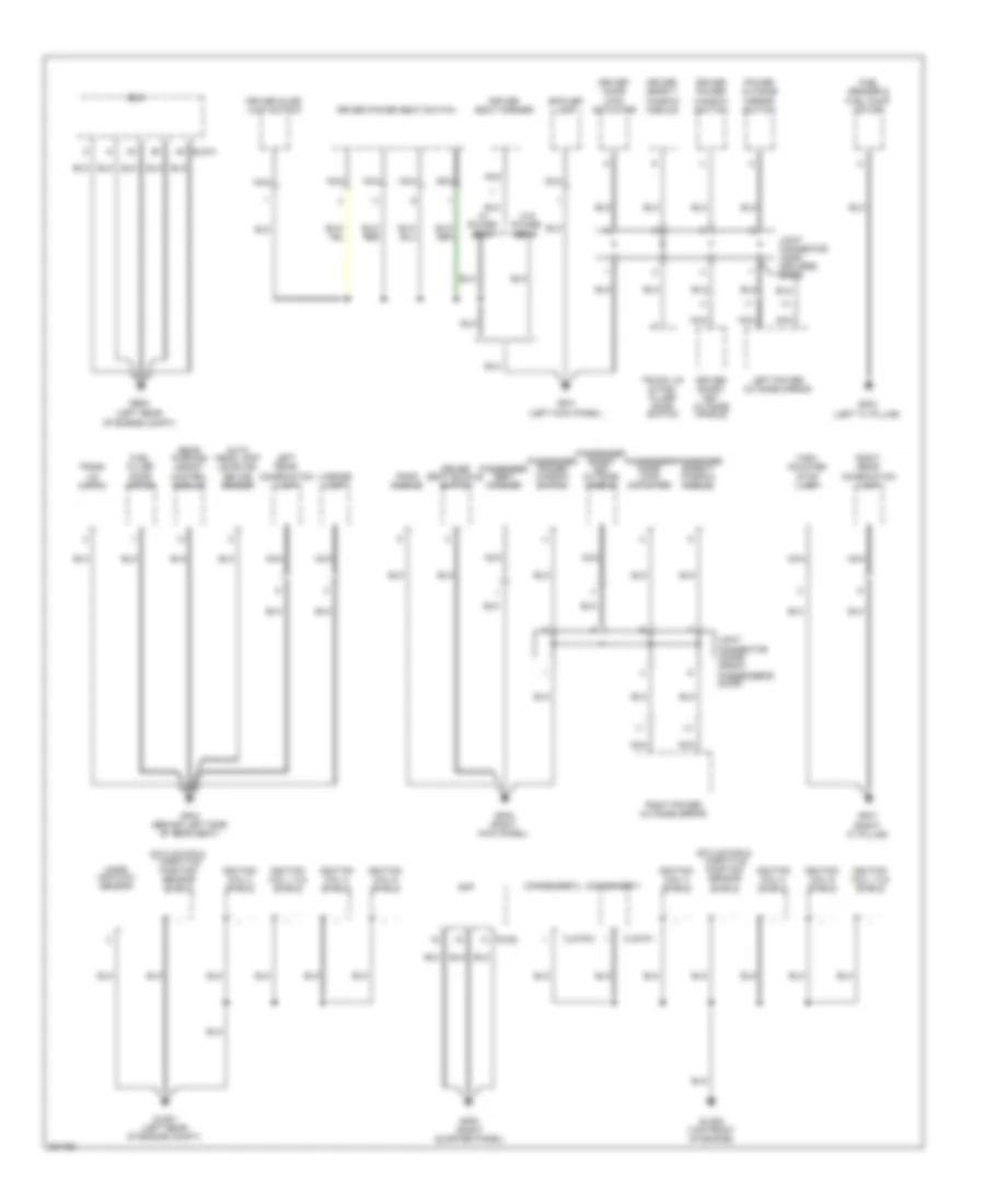 Ground Distribution Wiring Diagram 3 of 3 for Hyundai Genesis Coupe 2 0T 2010