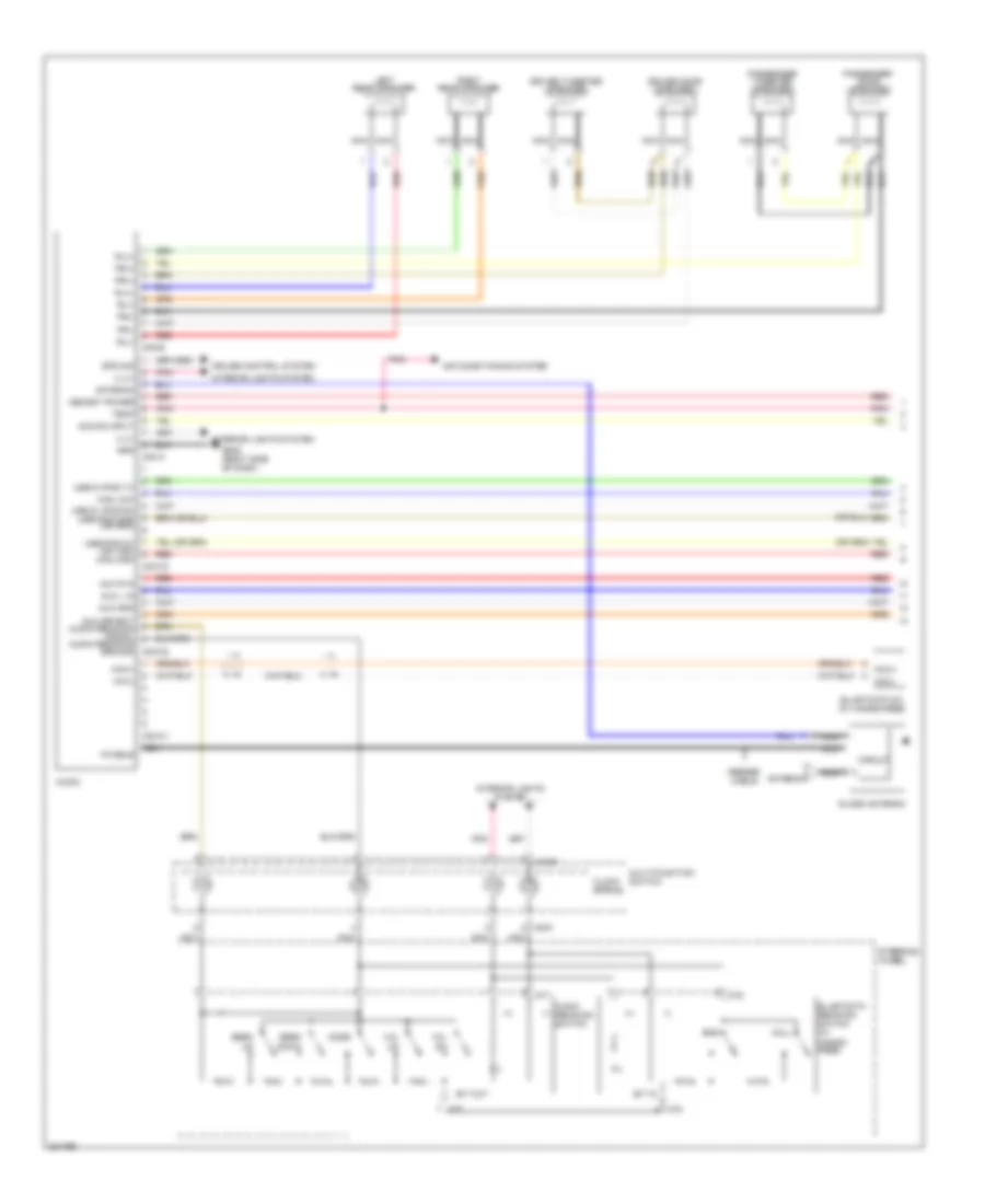 Radio Wiring Diagram, without Amplifier (1 of 2) for Hyundai Genesis Coupe 2.0T 2010
