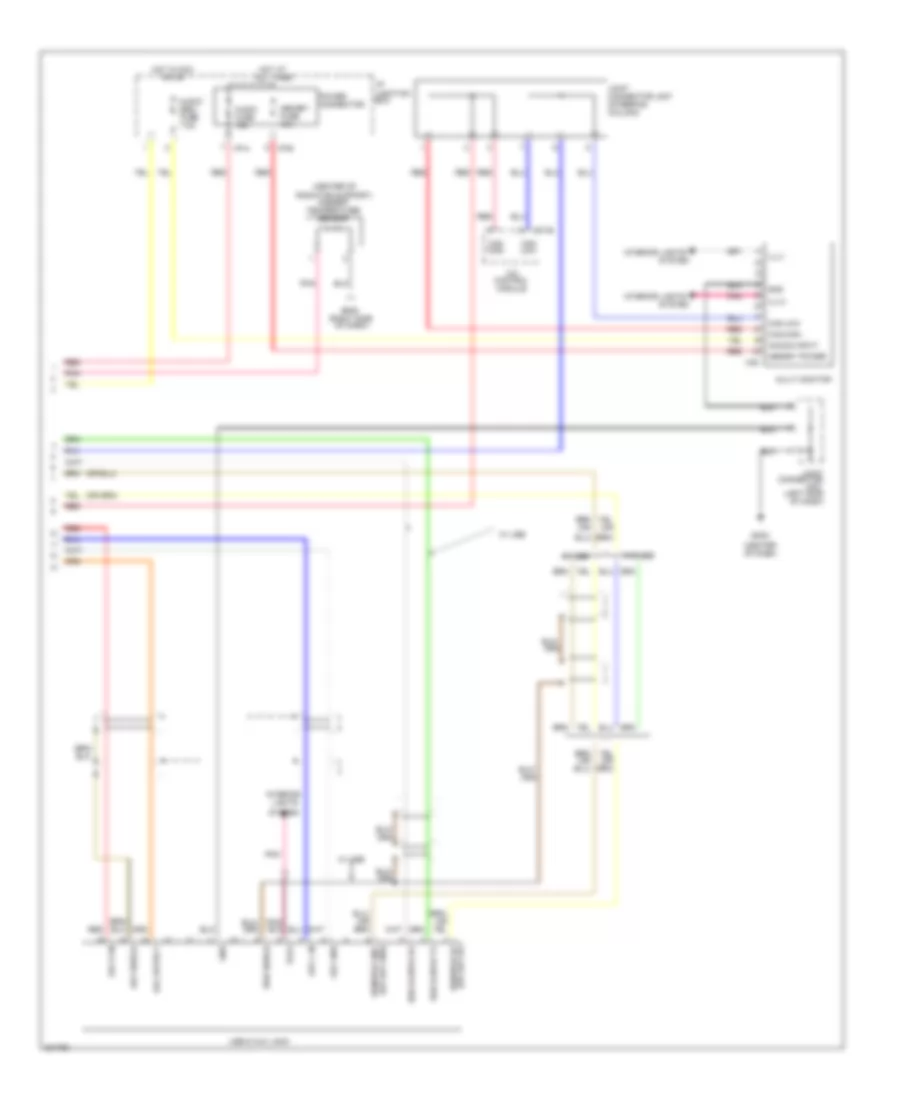 Radio Wiring Diagram, without Amplifier (2 of 2) for Hyundai Genesis Coupe 2.0T 2010