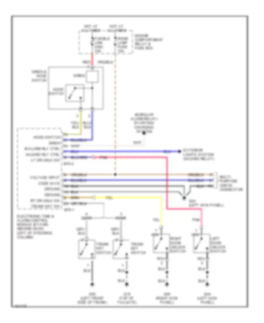 Anti theft Wiring Diagram for Hyundai Accent L 2002