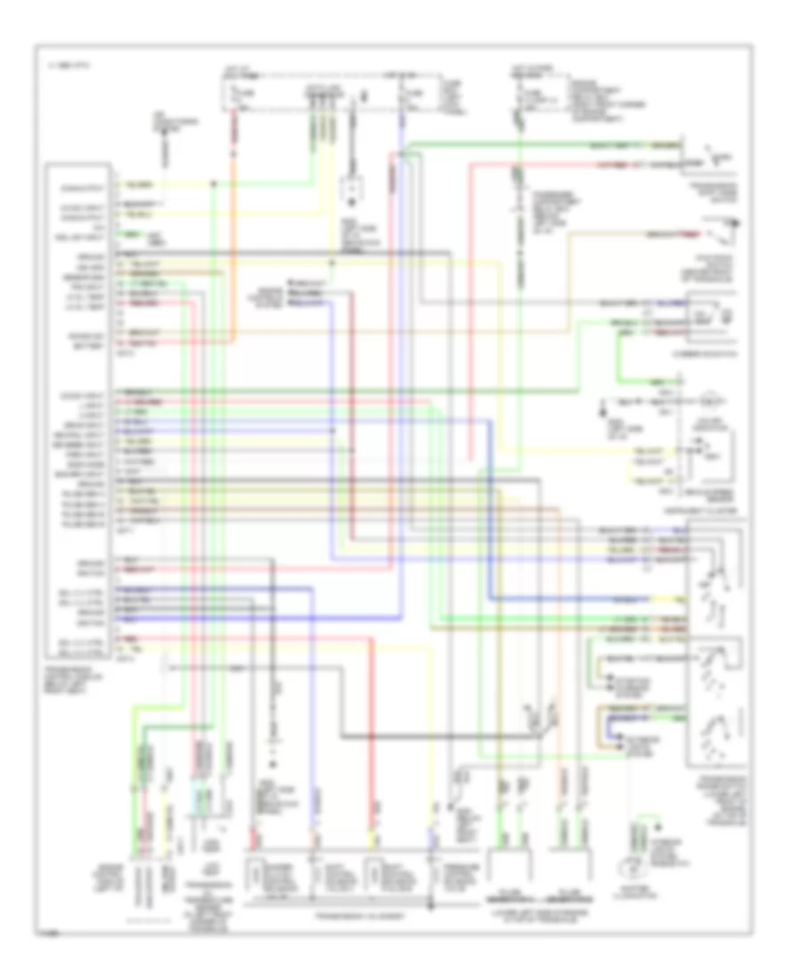 Transmission Wiring Diagram Vehicles Built After 7 1 93 for Hyundai Scoupe LS 1993