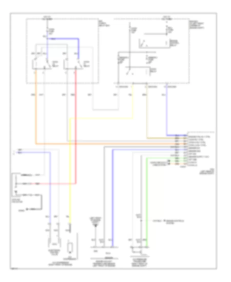 Automatic A C Wiring Diagram 2 of 2 for Hyundai Tucson GL 2012