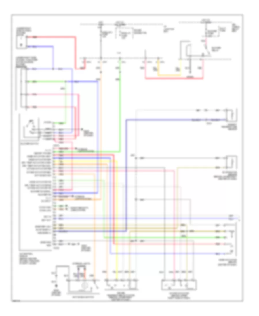 Manual AC Wiring Diagram (1 of 2) for Hyundai Tucson GL 2012