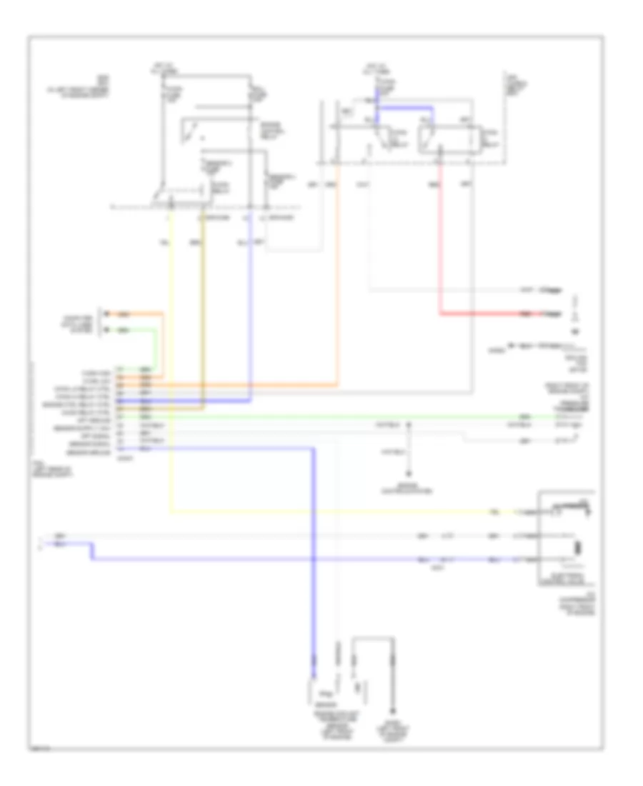 Manual A C Wiring Diagram 2 of 2 for Hyundai Tucson GL 2012