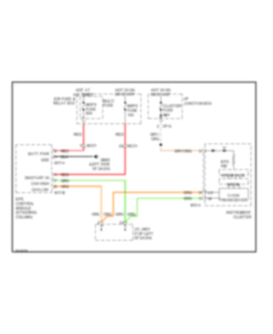 Electronic Power Steering Wiring Diagram for Hyundai Tucson GL 2012