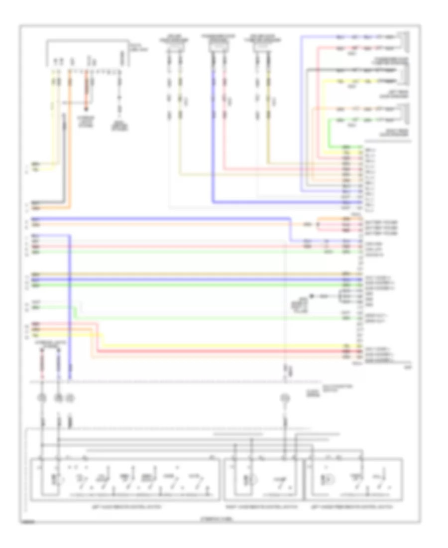 Radio Wiring Diagram, with Navigation (2 of 2) for Hyundai Tucson GL 2012