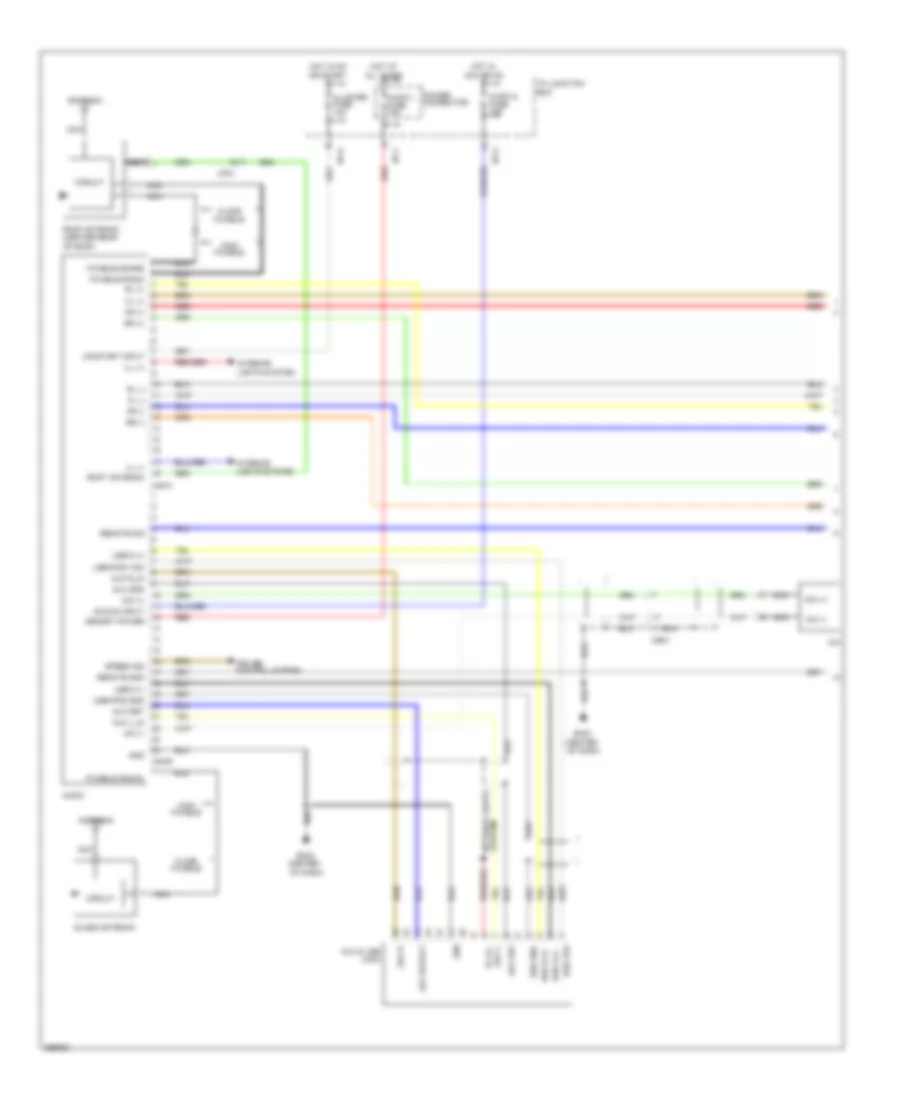 Radio Wiring Diagram without Amplifier 1 of 2 for Hyundai Tucson GL 2012