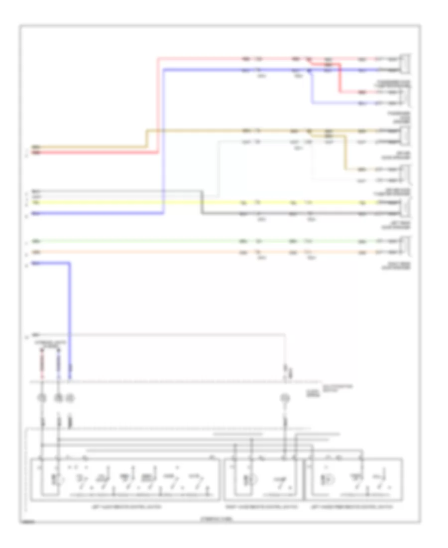 Radio Wiring Diagram, without Amplifier (2 of 2) for Hyundai Tucson GL 2012