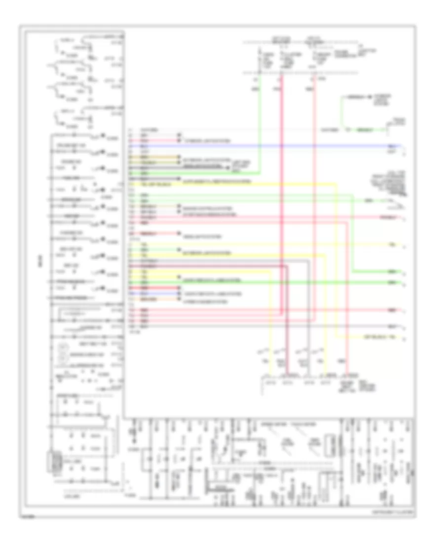 Instrument Cluster Wiring Diagram 1 of 2 for Hyundai Genesis Coupe 2 0T Premium 2010