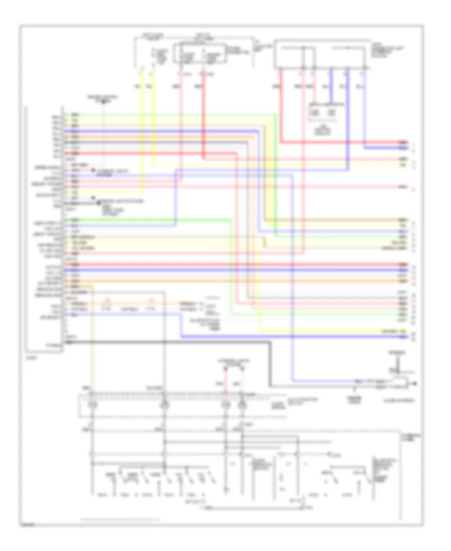 Radio Wiring Diagram with JBL Amplifier 1 of 2 for Hyundai Genesis Coupe 2 0T Premium 2010