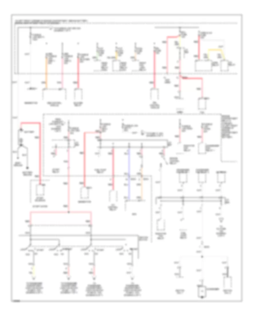 Power Distribution Wiring Diagram 1 of 7 for Hyundai Elantra GLS 2002