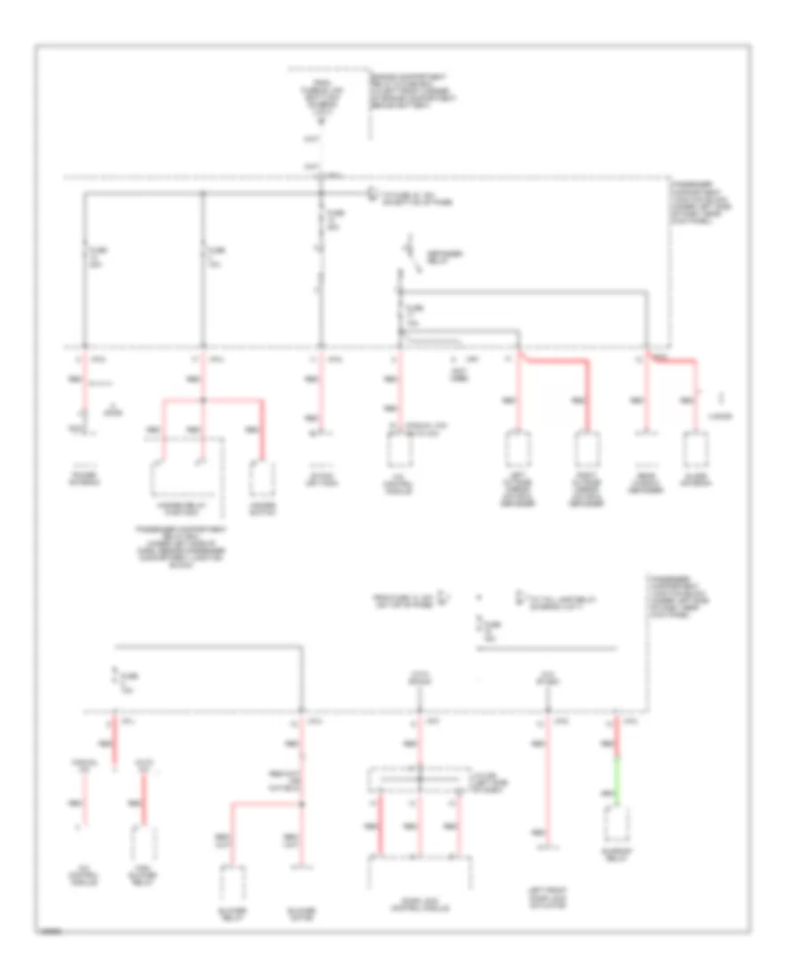 Power Distribution Wiring Diagram (3 of 7) for Hyundai Elantra GLS 2002