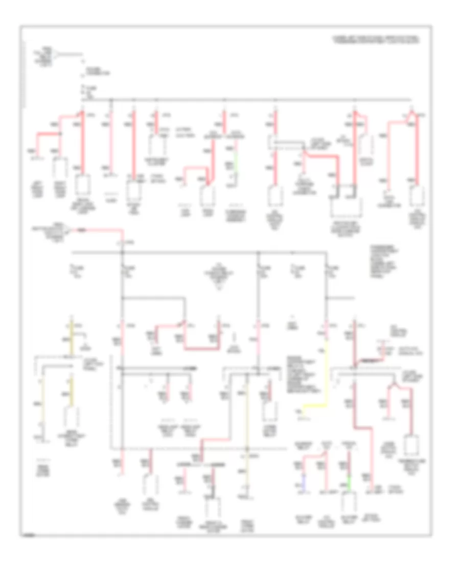 Power Distribution Wiring Diagram 6 of 7 for Hyundai Elantra GLS 2002