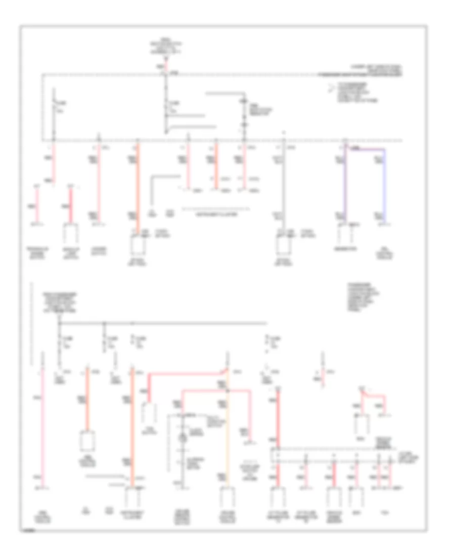 Power Distribution Wiring Diagram (7 of 7) for Hyundai Elantra GLS 2002