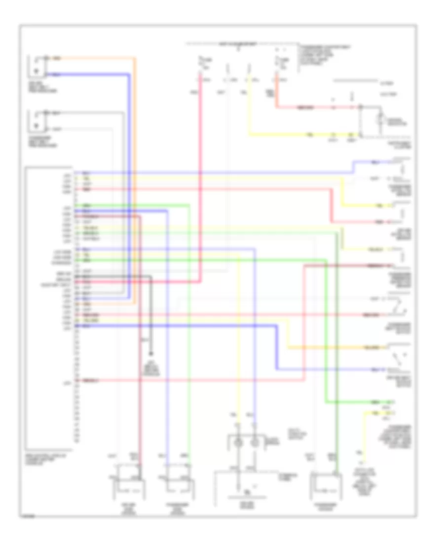 Supplemental Restraint Wiring Diagram for Hyundai Elantra GLS 2002