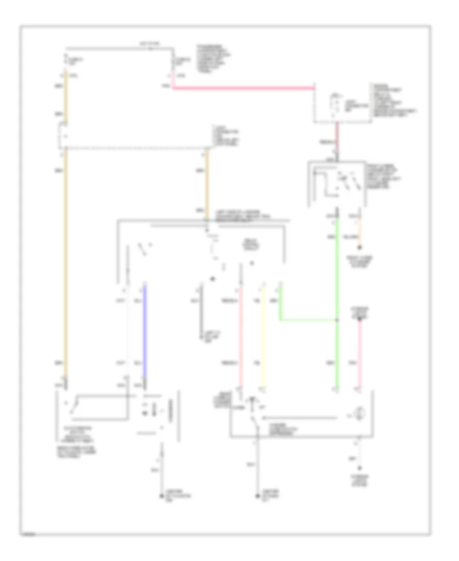 Задняя Схема Шайбы/Дворника, 5 Дверей для Hyundai Elantra GLS 2002