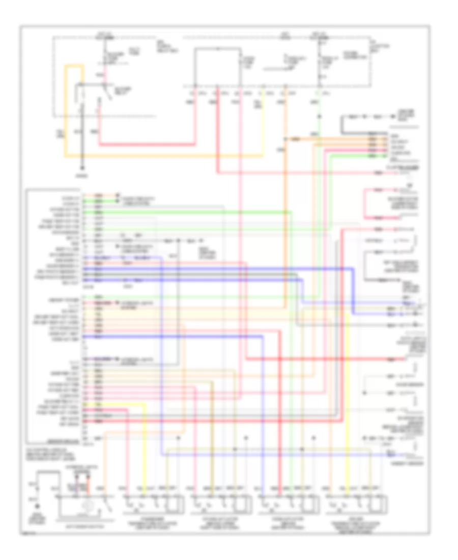 Automatic A C Wiring Diagram 1 of 2 for Hyundai Tucson GLS 2012