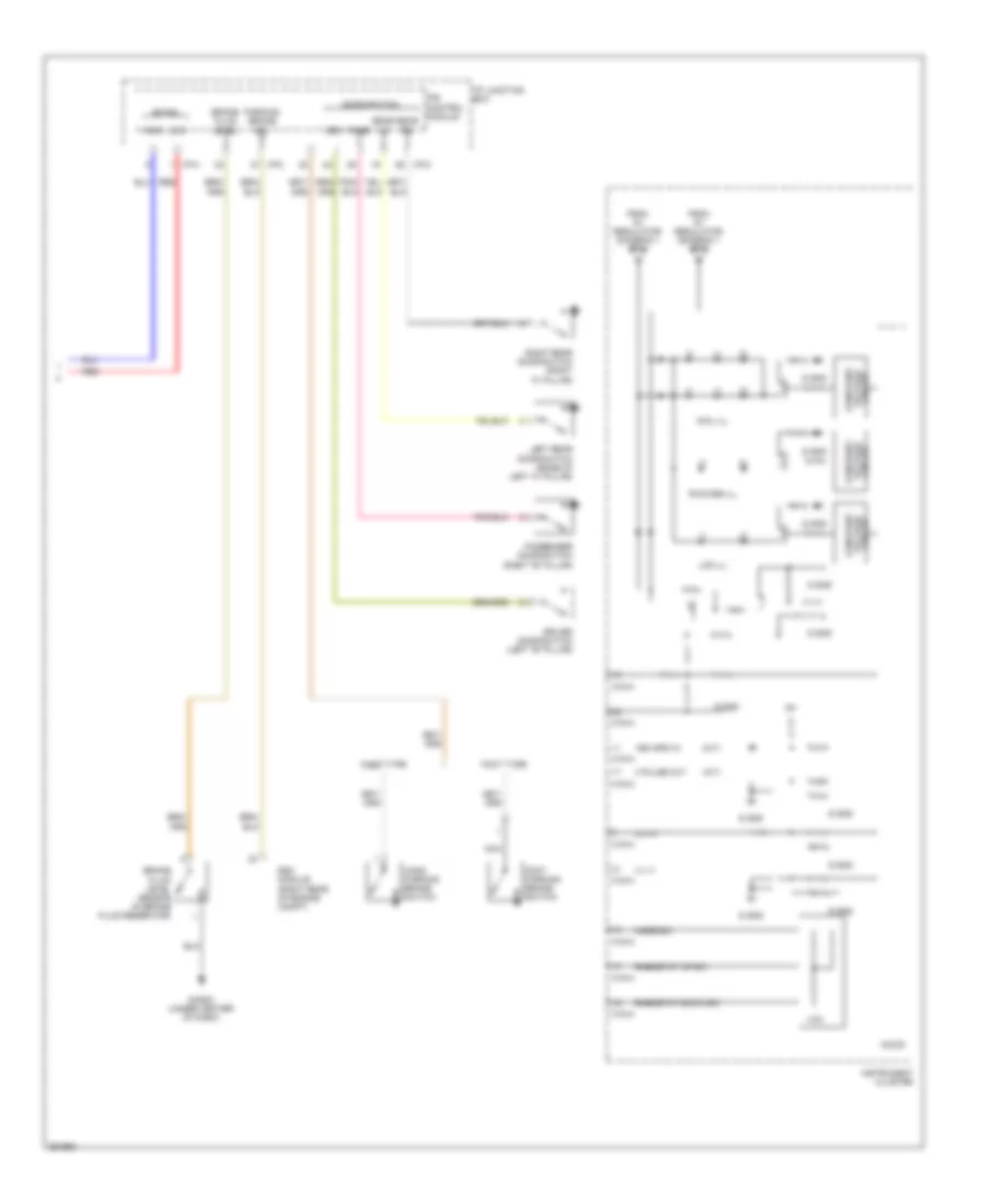 Instrument Cluster Wiring Diagram (2 of 2) for Hyundai Tucson GLS 2012