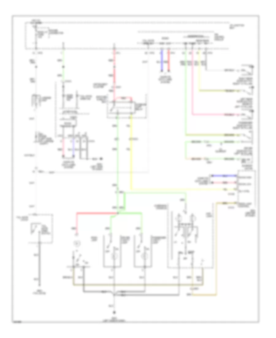 Courtesy Lamps Wiring Diagram for Hyundai Tucson GLS 2012
