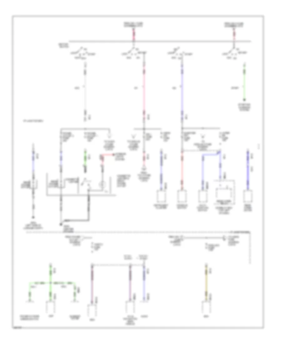 Power Distribution Wiring Diagram (2 of 5) for Hyundai Tucson GLS 2012