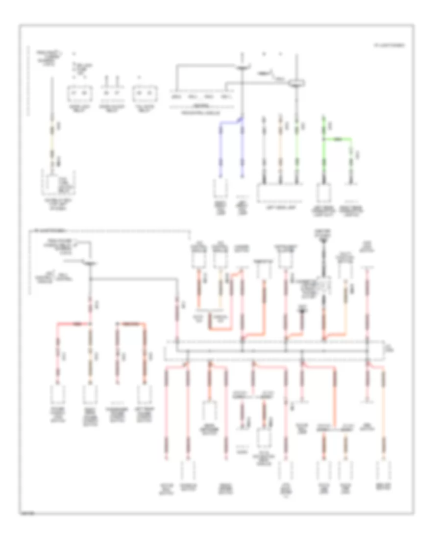 Power Distribution Wiring Diagram (4 of 5) for Hyundai Tucson GLS 2012
