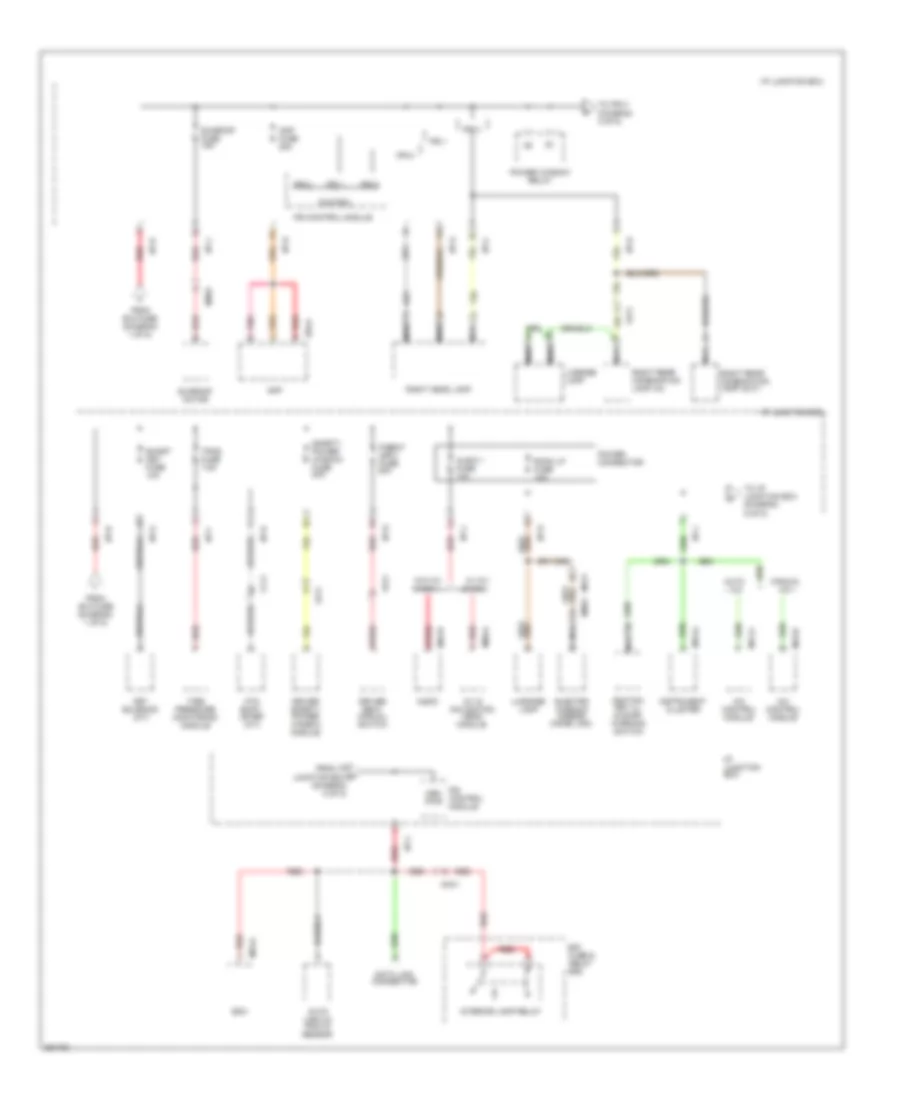 Power Distribution Wiring Diagram (5 of 5) for Hyundai Tucson GLS 2012