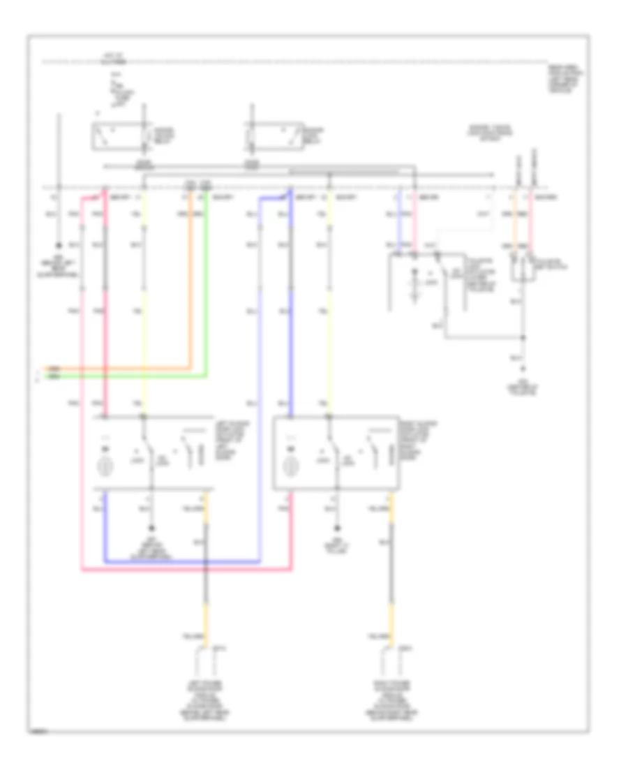 Forced Entry Wiring Diagram 2 of 2 for Hyundai Entourage GLS 2007