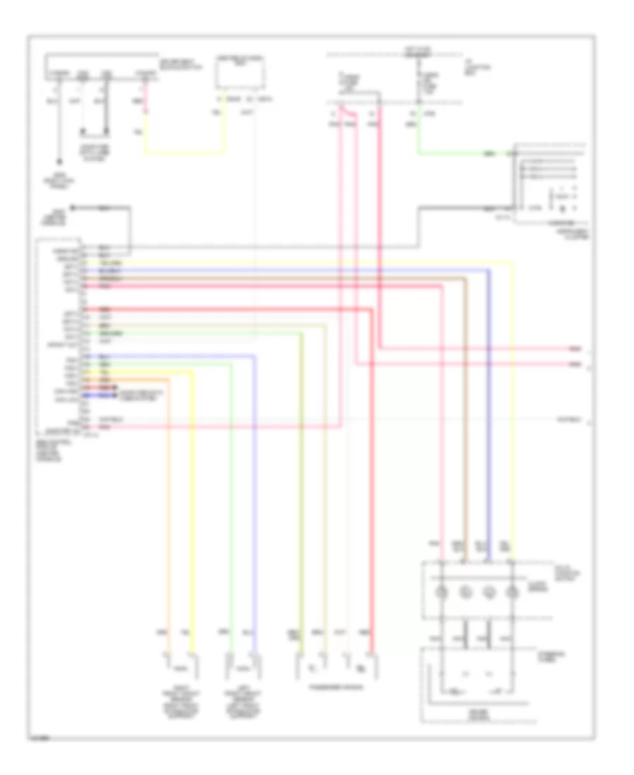 Supplemental Restraints Wiring Diagram 1 of 2 for Hyundai Genesis Coupe 2 0T R Spec 2010