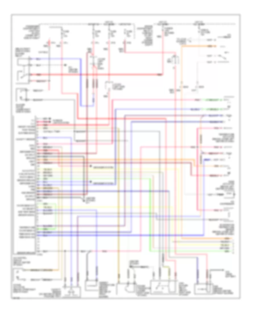 Automatic A C Wiring Diagram 1 of 2 for Hyundai Elantra GT 2002