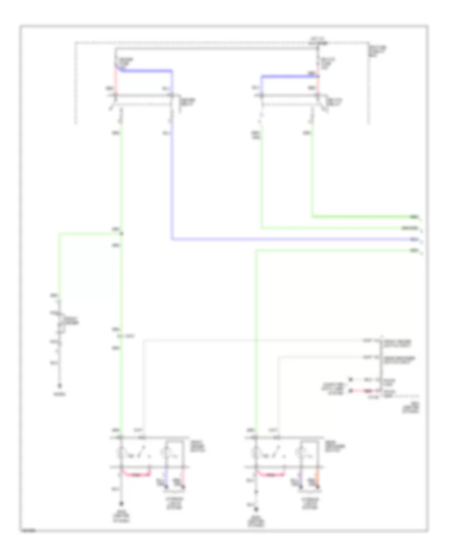 Defoggers Wiring Diagram 1 of 2 for Hyundai Tucson Limited 2012