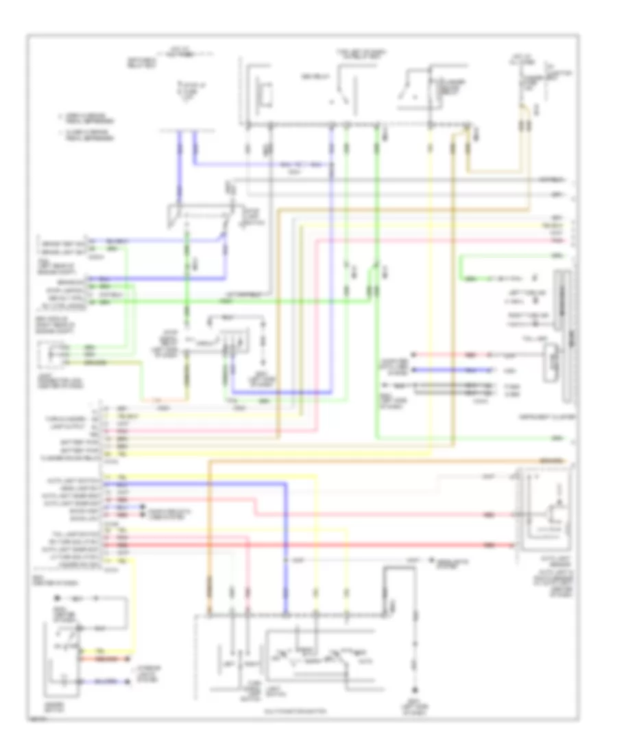 Exterior Lamps Wiring Diagram 1 of 2 for Hyundai Tucson Limited 2012