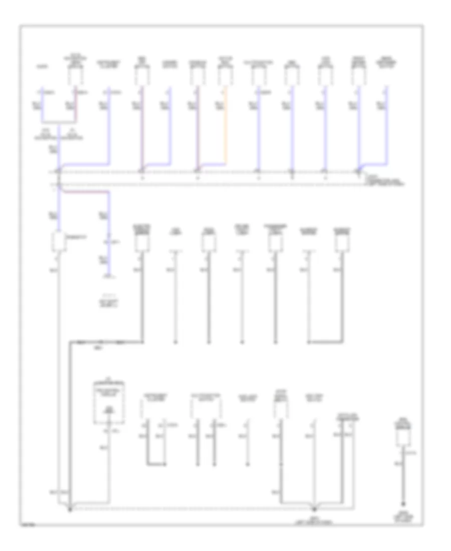 Ground Distribution Wiring Diagram 1 of 4 for Hyundai Tucson Limited 2012