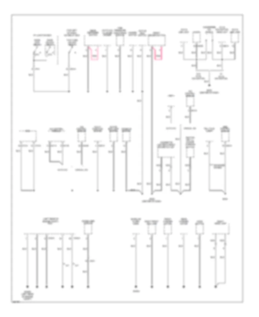Ground Distribution Wiring Diagram 2 of 4 for Hyundai Tucson Limited 2012