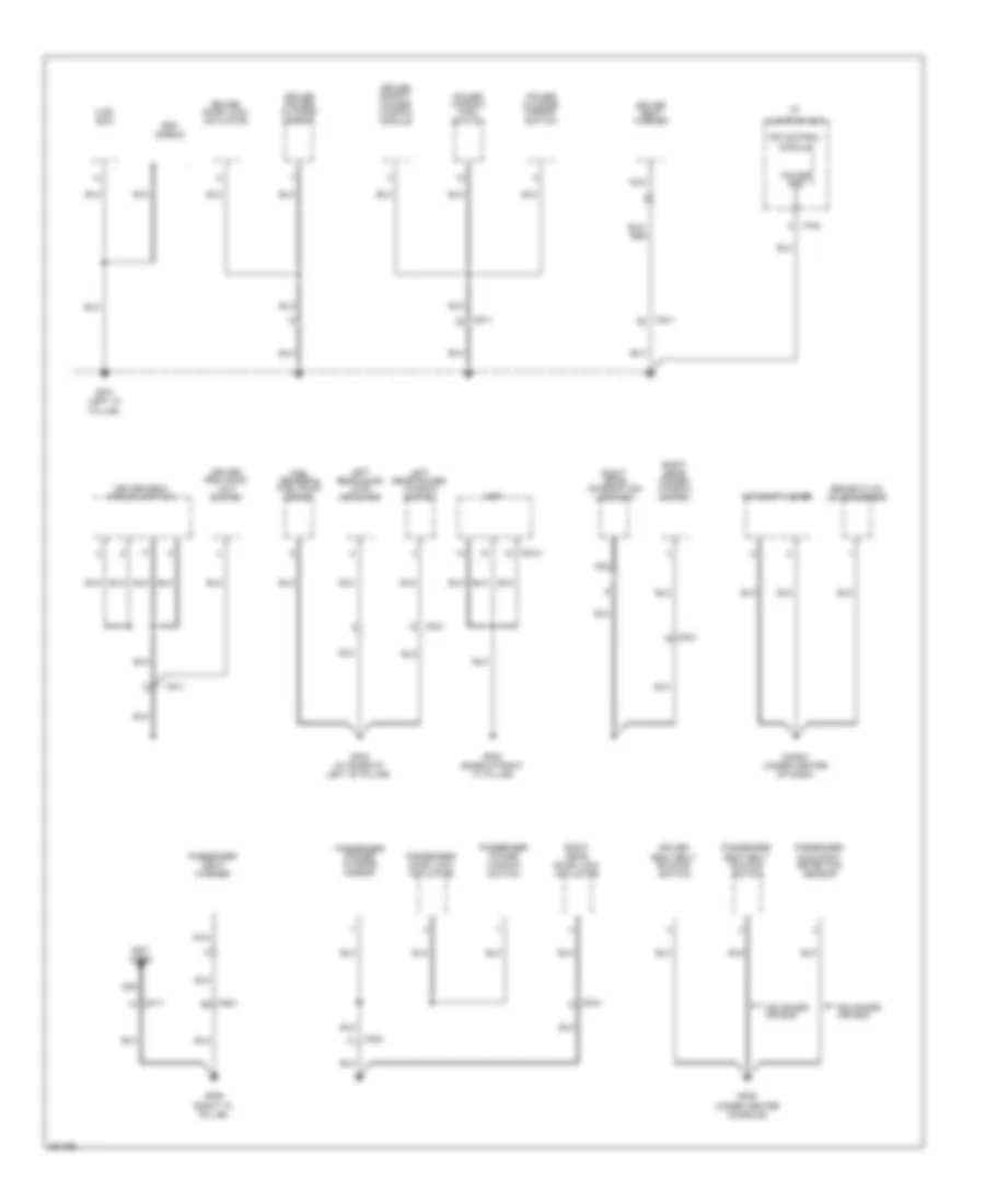 Ground Distribution Wiring Diagram (3 of 4) for Hyundai Tucson Limited 2012