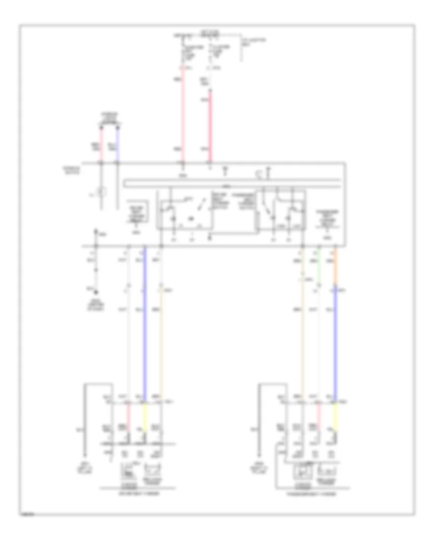 Heated Seats Wiring Diagram for Hyundai Tucson Limited 2012