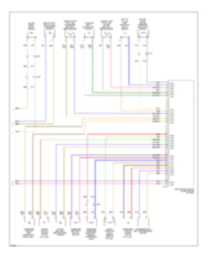 Supplemental Restraints Wiring Diagram 2 of 2 for Hyundai Tucson Limited 2012