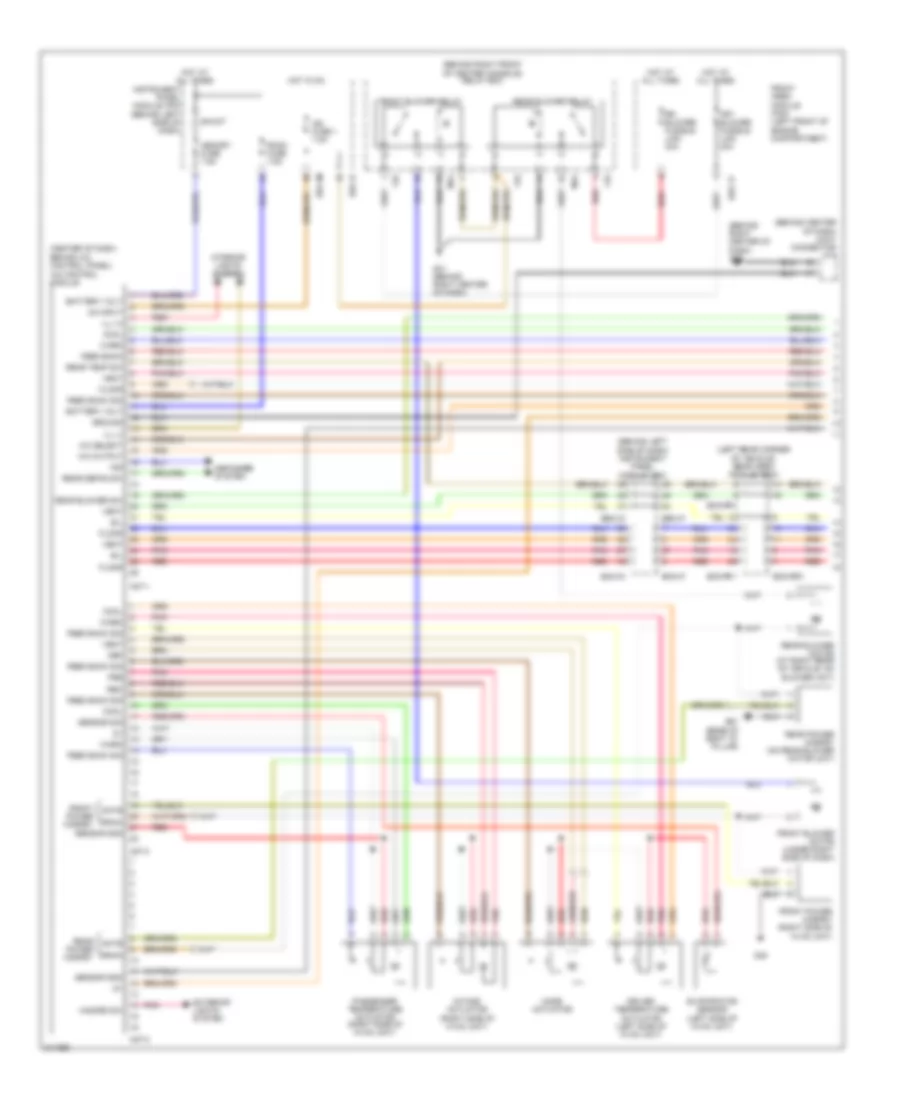 Manual AC Wiring Diagram (1 of 2) for Hyundai Entourage Limited 2007