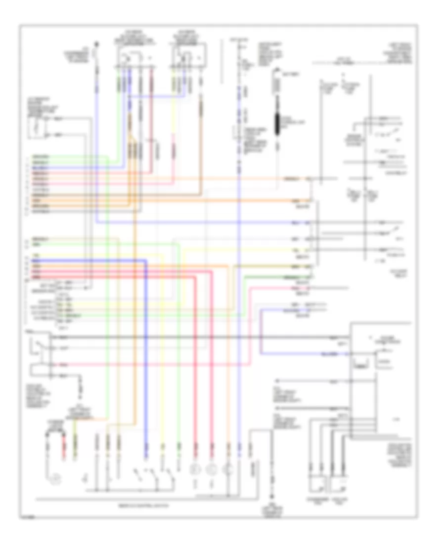 Manual A C Wiring Diagram 2 of 2 for Hyundai Entourage Limited 2007