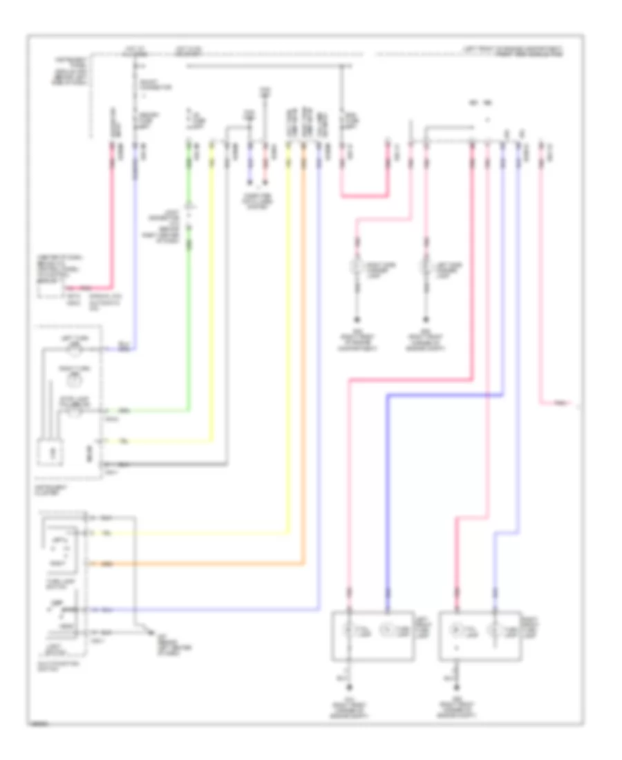 Exterior Lamps Wiring Diagram (1 of 2) for Hyundai Entourage Limited 2007