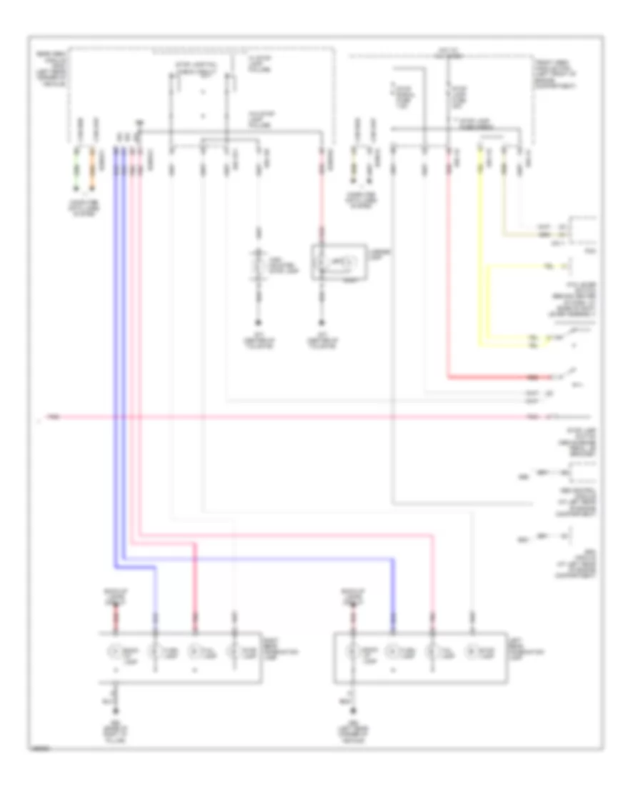 Exterior Lamps Wiring Diagram 2 of 2 for Hyundai Entourage Limited 2007