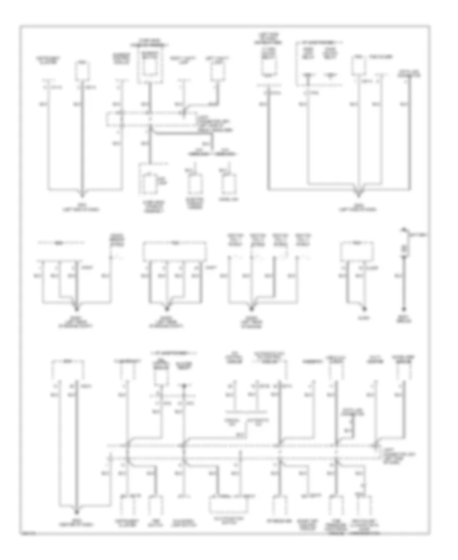 Ground Distribution Wiring Diagram 1 of 3 for Hyundai Genesis Coupe 2 0T Track 2010