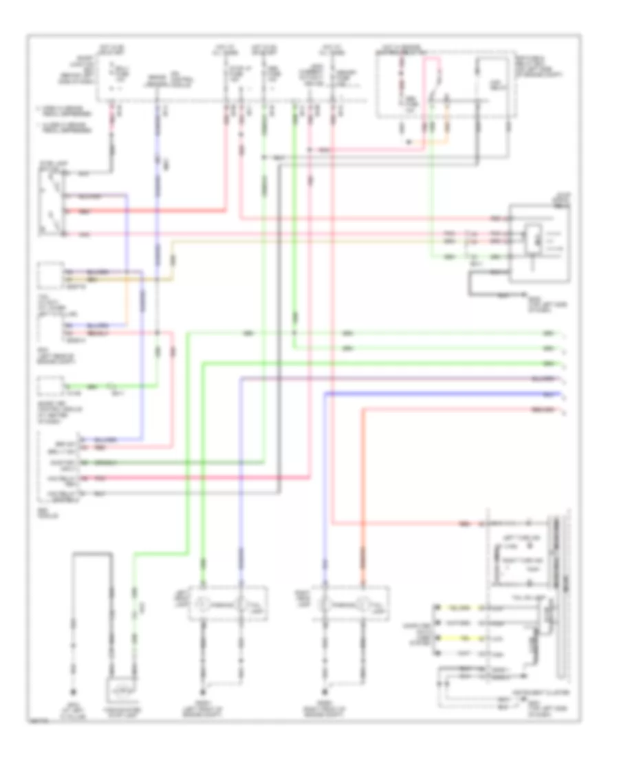 Exterior Lamps Wiring Diagram 1 of 2 for Hyundai Veloster 2012