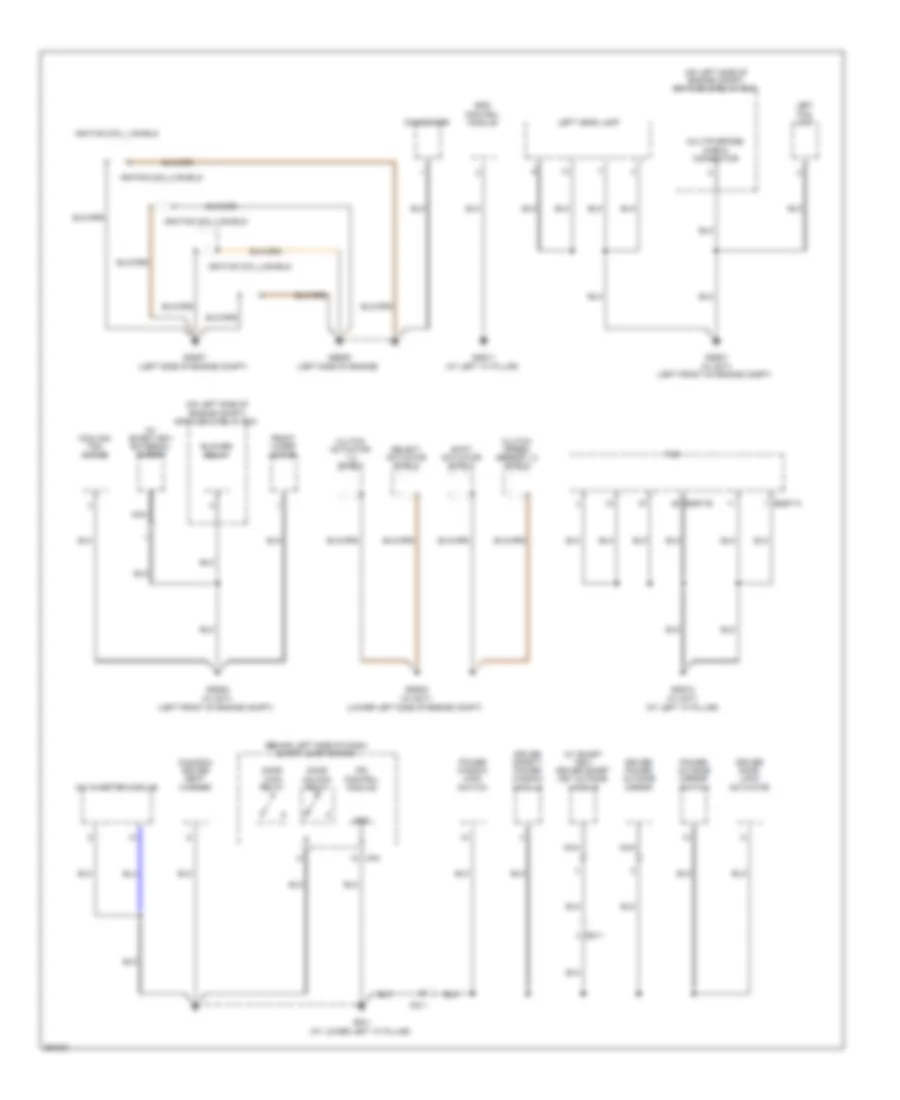 Ground Distribution Wiring Diagram 3 of 4 for Hyundai Veloster 2012