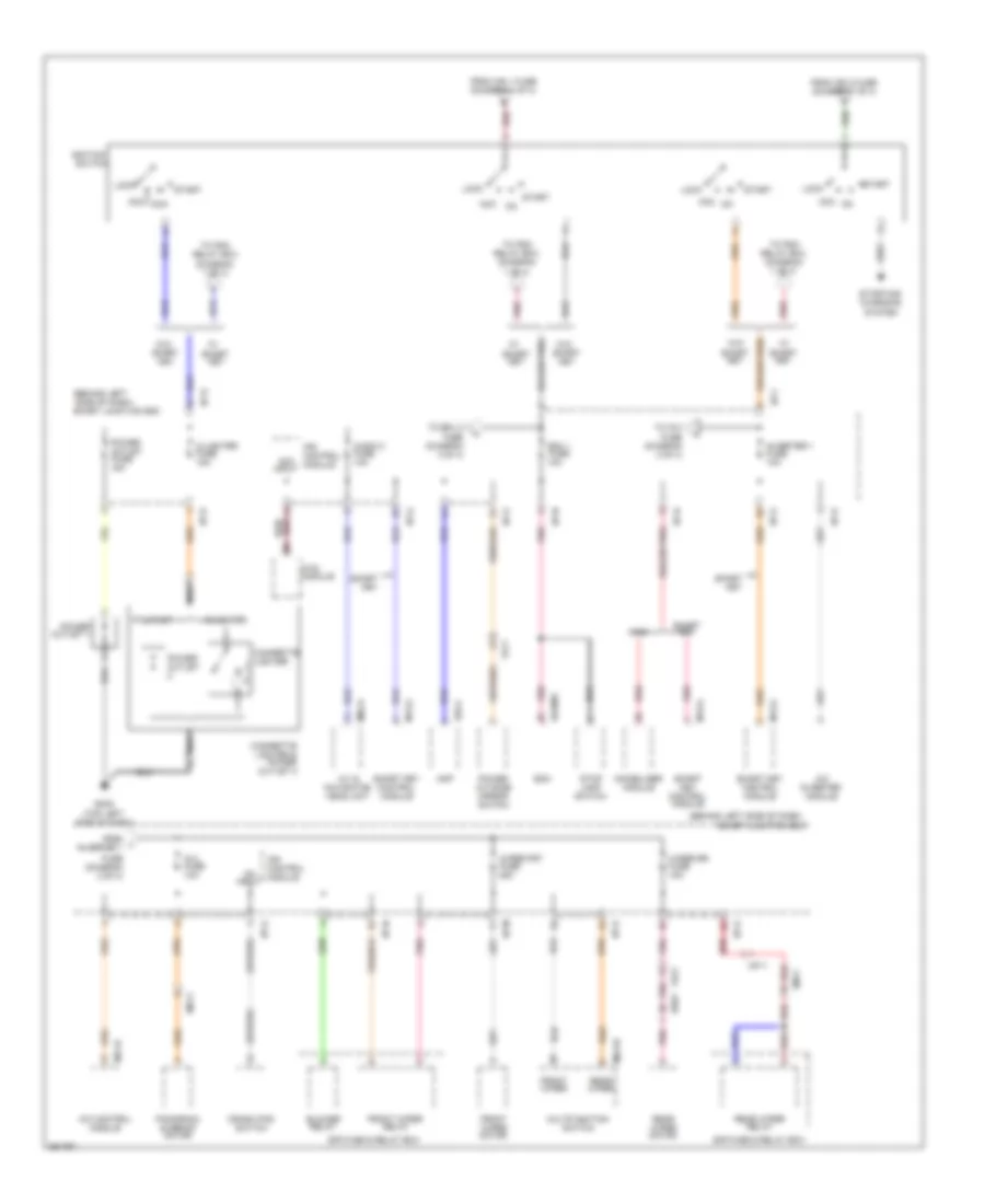 Power Distribution Wiring Diagram (2 of 4) for Hyundai Veloster 2012